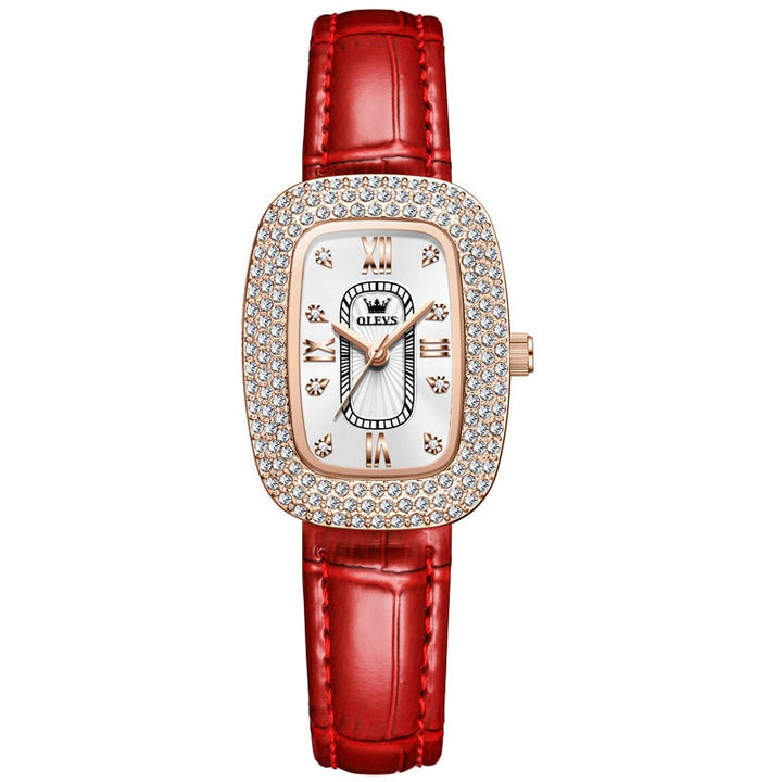 OLEVS 9940 Wrist Watch Luxury Rose Gold Watch Ladies Quartz Diamond OLEVS