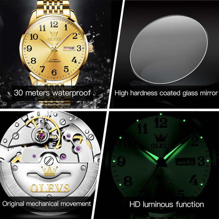 OLEVS 6666 Watches Brand Private Wrist Luxury Automatic Mechanical Men | 1mrk.com