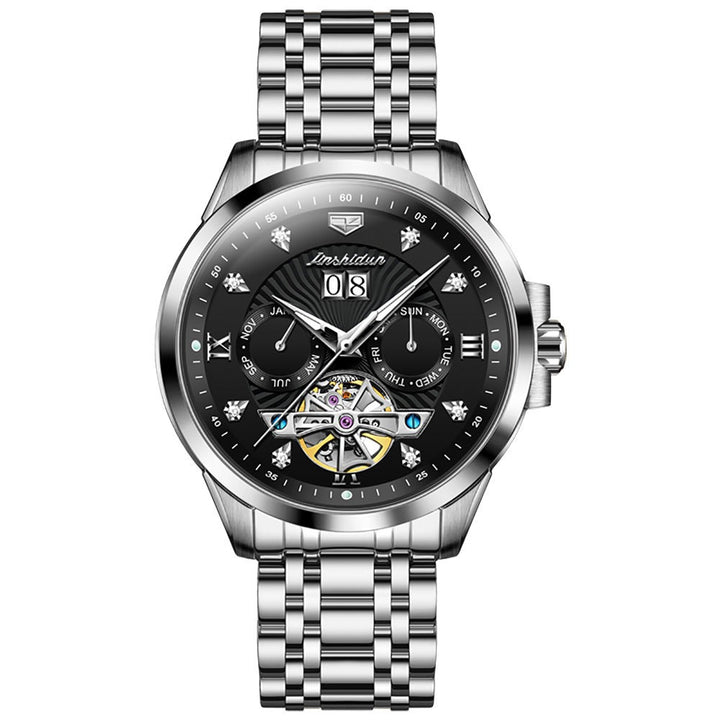 Watches JSDUN 8911 male luxury mechanical brands stainless steel JSDUN