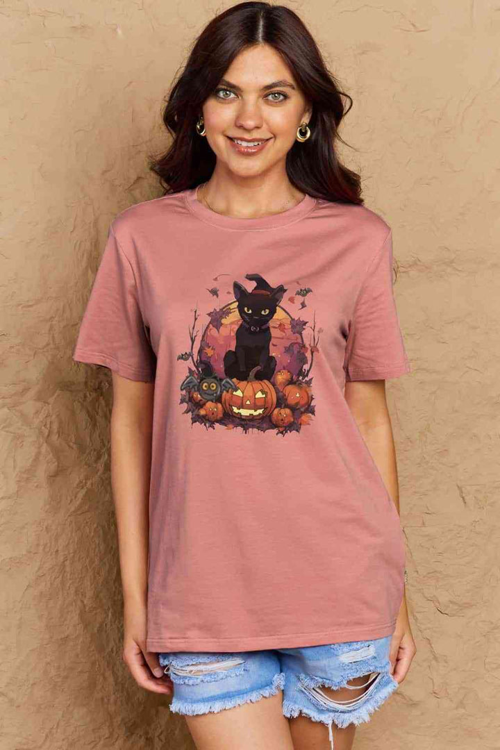 Simply Love Full Size Halloween Theme Graphic T-Shirt | 1mrk.com