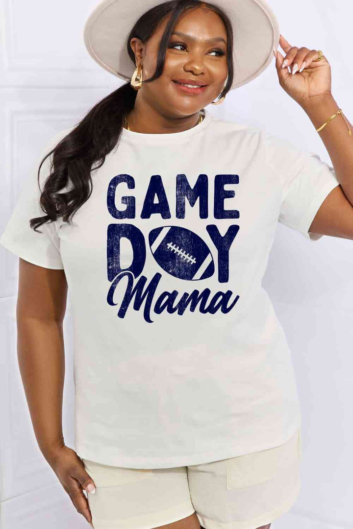 Simply Love Full Size GAMEDAY MAMA Graphic Cotton Tee | 1mrk.com