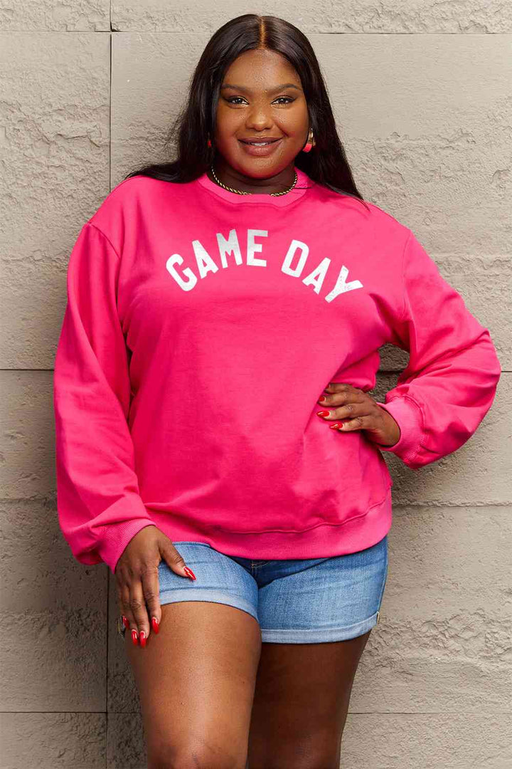 Simply Love Full Size GAME DAY Graphic Sweatshirt | 1mrk.com