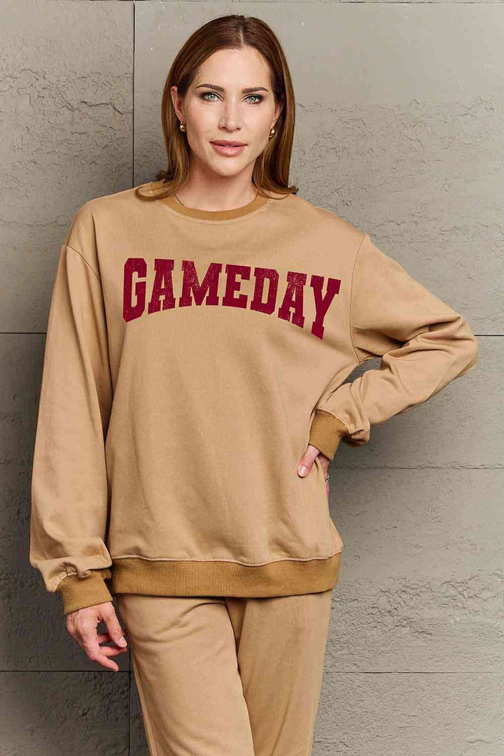 Simply Love Simply Love Full Size GAMEDAY Graphic Sweatshirt |1mrk.com