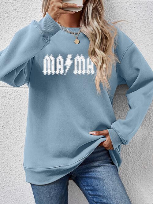 Letter Graphic Dropped Shoulder Sweatshirt |1mrk.com