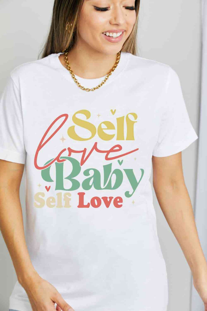 Simply Love SELF LOVE BABY SELF LOVE Graphic Cotton T-Shirt | 1mrk.com
