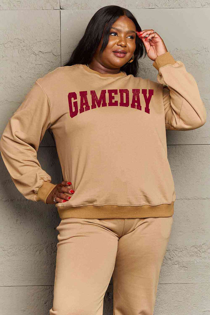 Simply Love Simply Love Full Size GAMEDAY Graphic Sweatshirt |1mrk.com