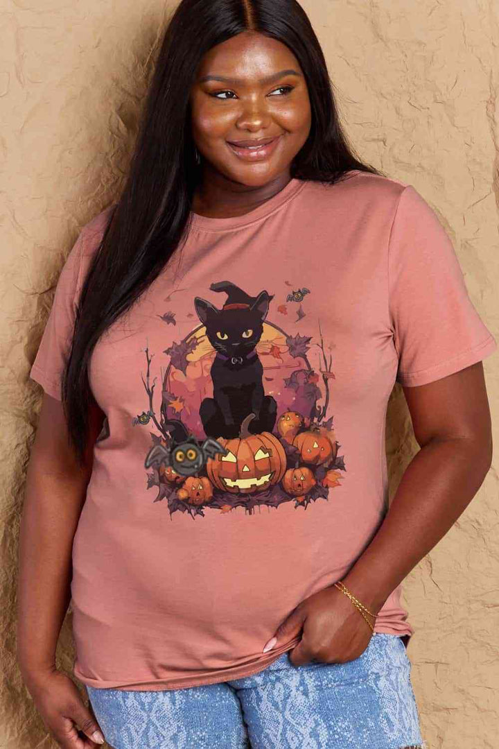 Simply Love Full Size Halloween Theme Graphic T-Shirt | 1mrk.com