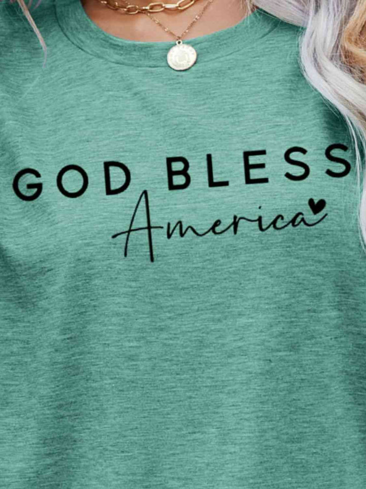 GOD BLESS AMERICA Graphic Short Sleeve Tee | 1mrk.com