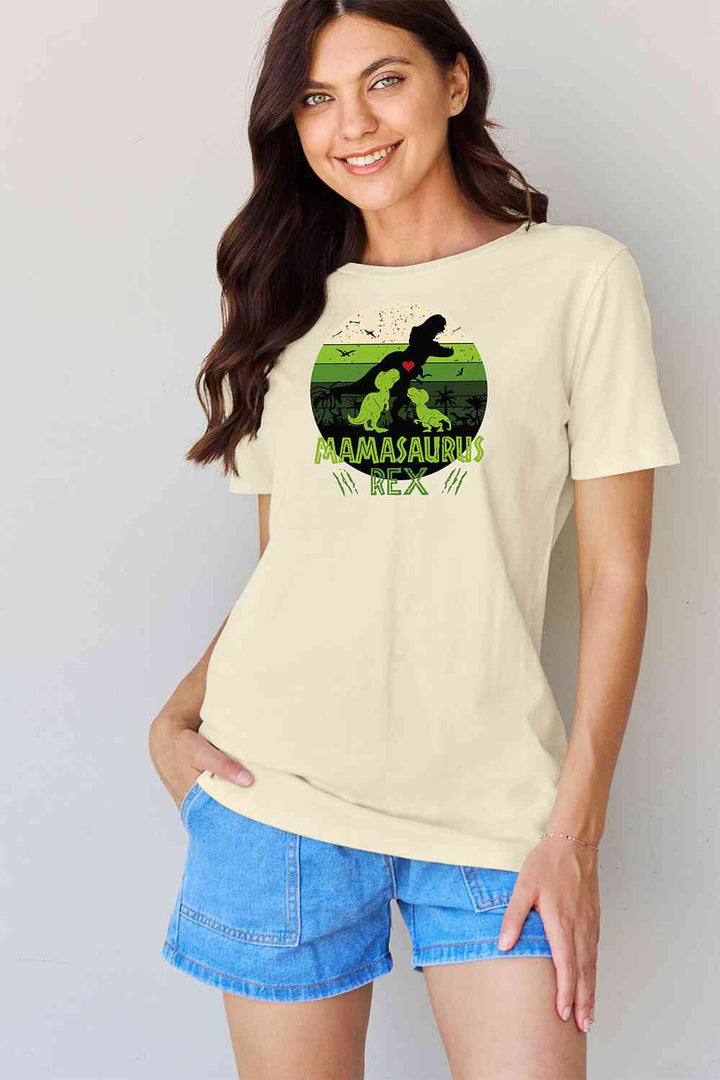 Simply Love Full Size MAMASAURUS REX Graphic T-Shirt | 1mrk.com