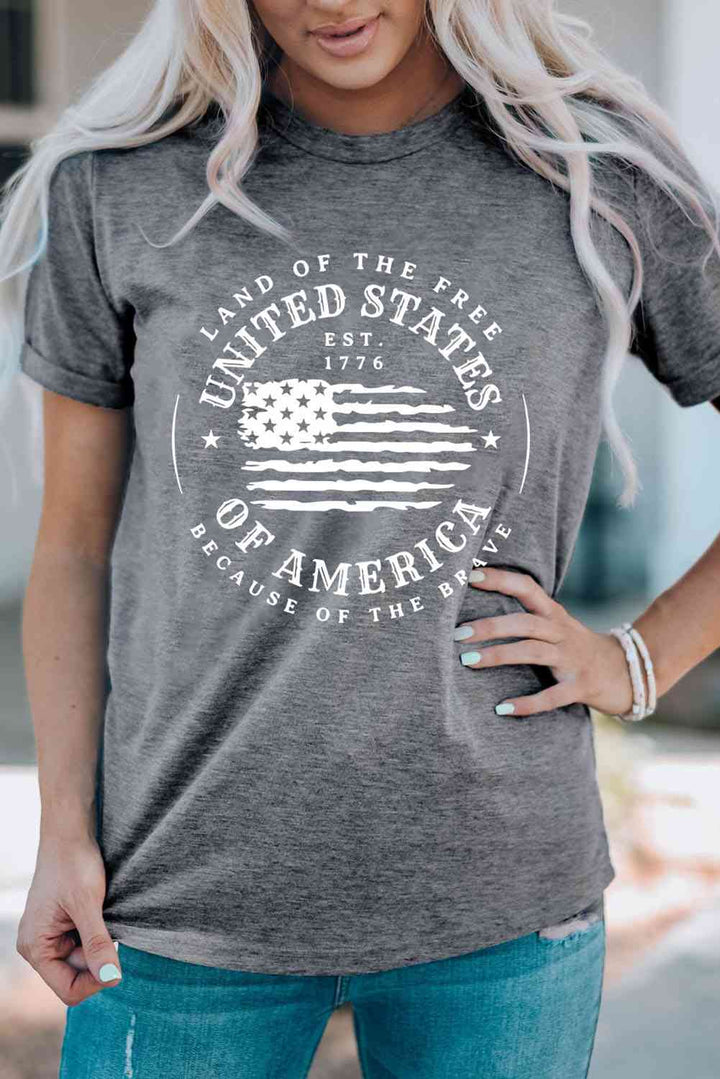 US Flag Graphic Short Sleeve Tee | 1mrk.com