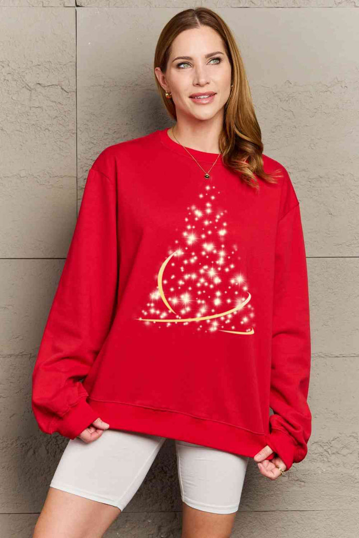 Simply Love Full Size Graphic Round Neck Sweatshirt |1mrk.com