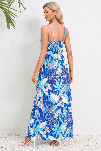 Printed Surplice Maxi Cami Dress | Trendsi