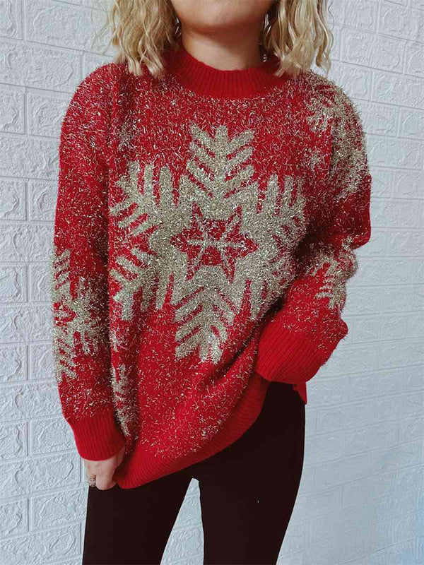 Christmas Element Round Neck Sweater |1mrk.com