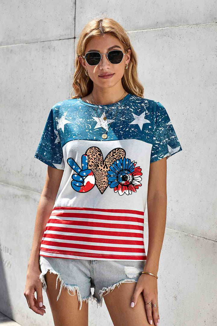 Stars and Stripes Graphic Tee | 1mrk.com