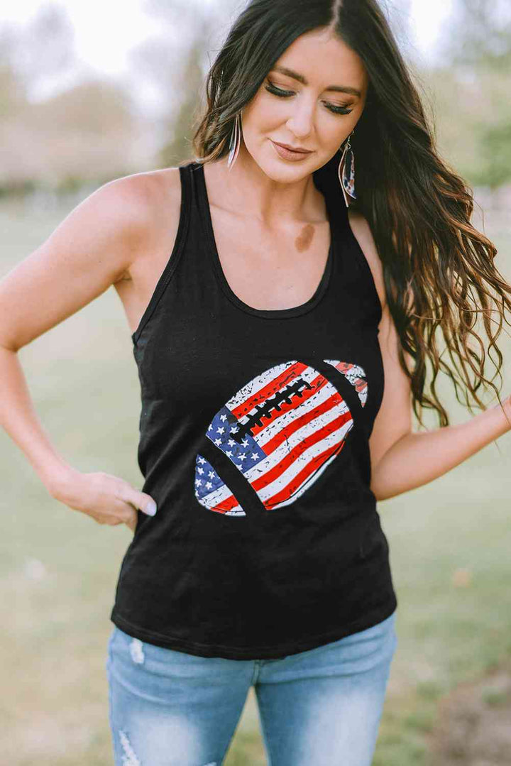 Football Graphic Racerback Tank | 1mrk.com