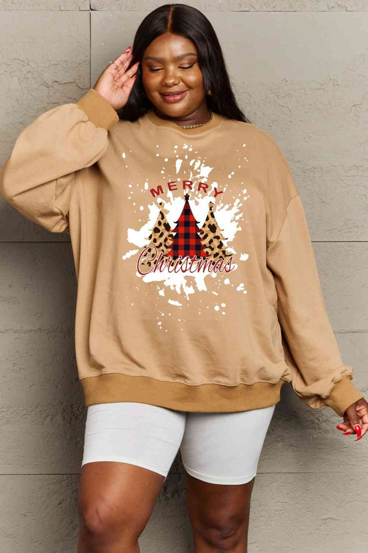 Simply Love Full Size MERRY CHRISTMAS Graphic Sweatshirt |1mrk.com