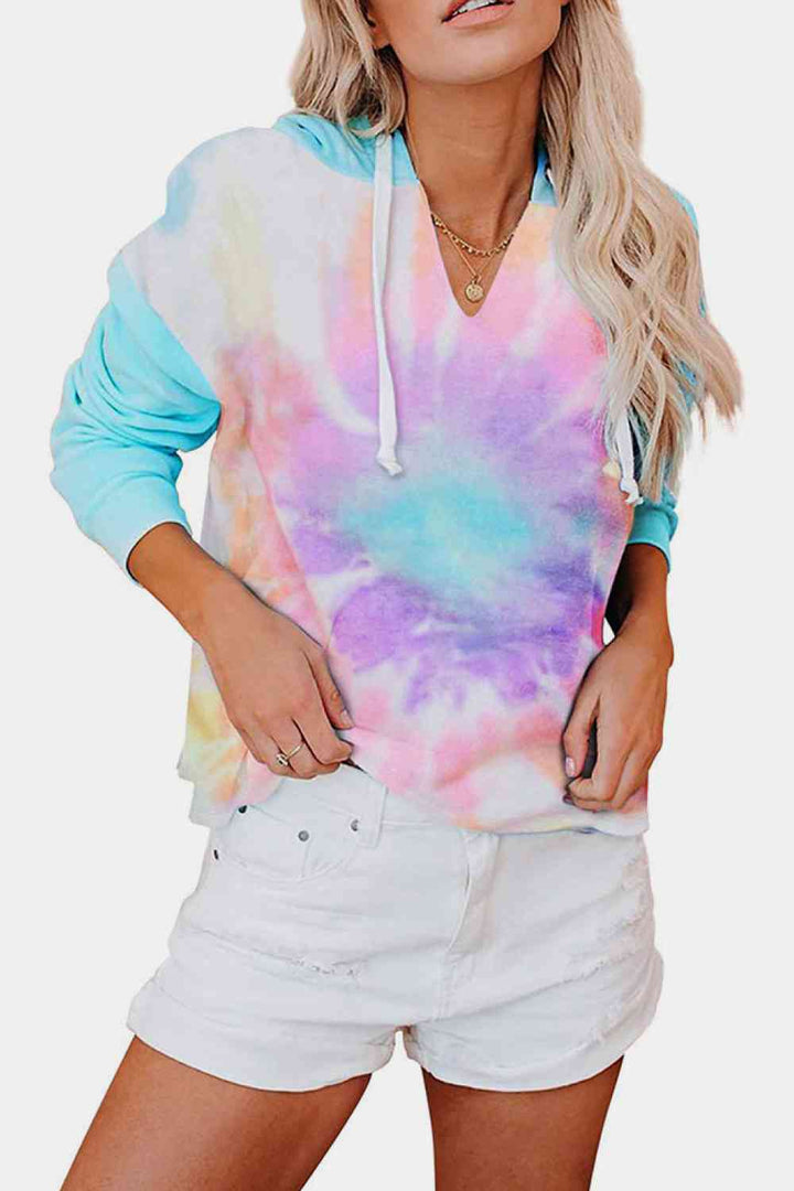 Tie-Dye Drawstring Hoodie | 1mrk.com