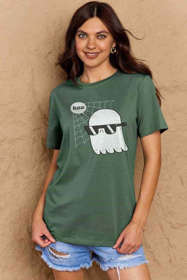 Simply Love Full Size BOO Graphic Cotton T-Shirt | 1mrk.com