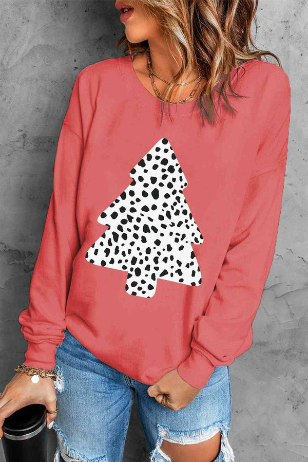 Christmas Tree Graphic Sweatshirt |1mrk.com