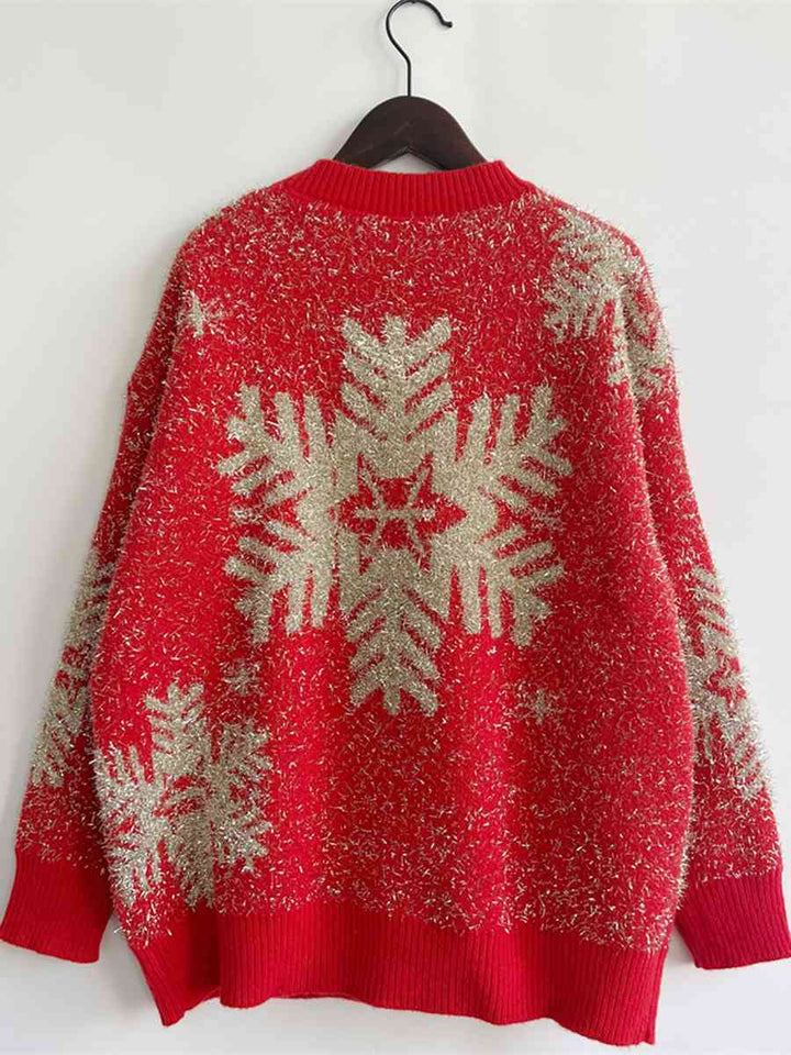 Christmas Element Round Neck Sweater |1mrk.com