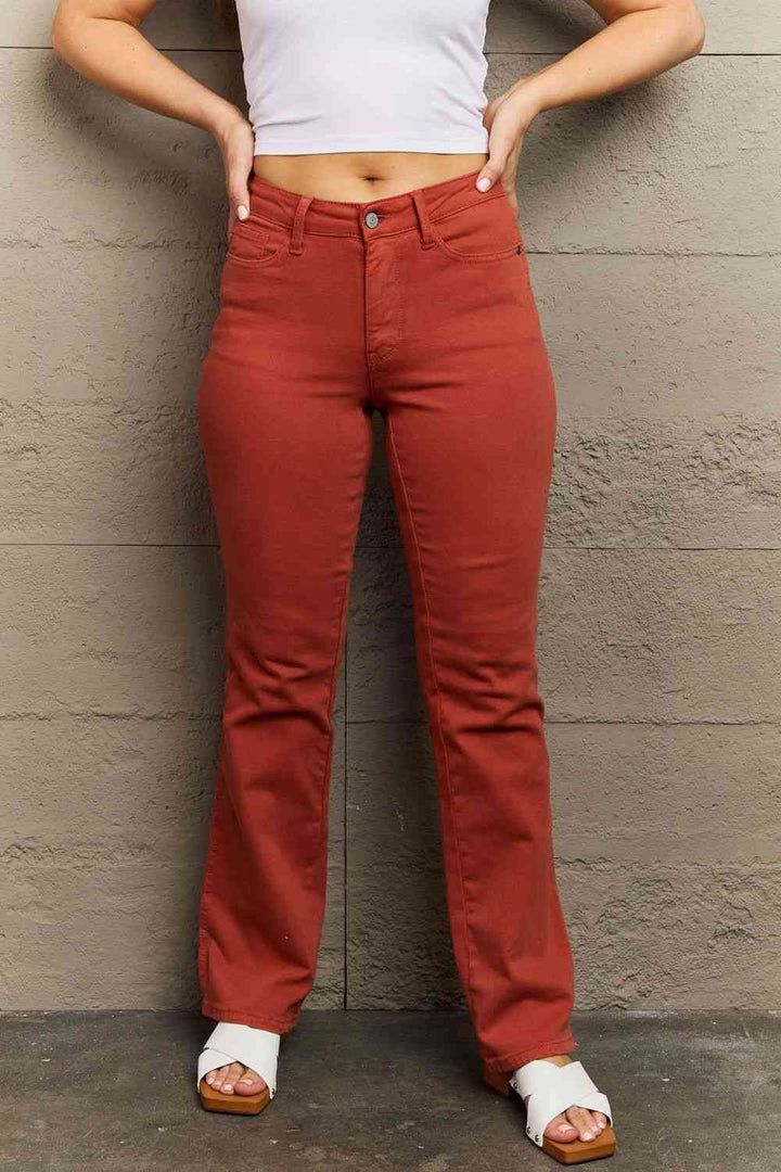 Judy Blue Olivia Full Size Mid Rise Slim Bootcut Jeans | 1mrk.com