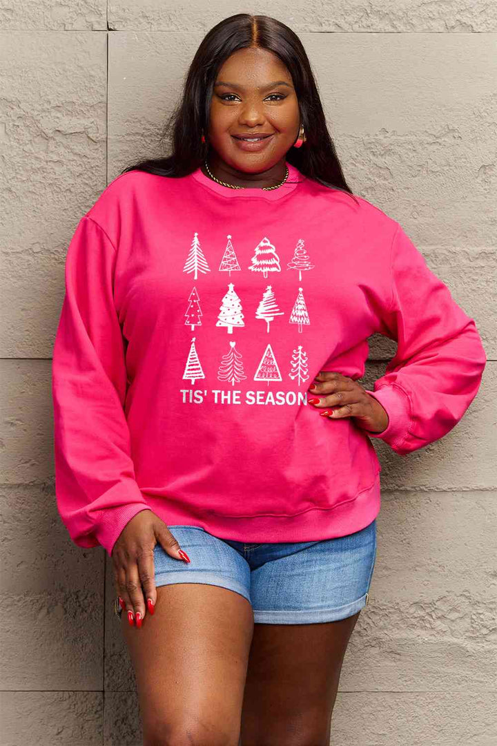 Simply Love Full Size Christmas Tree Graphic Sweatshirt |1mrk.com