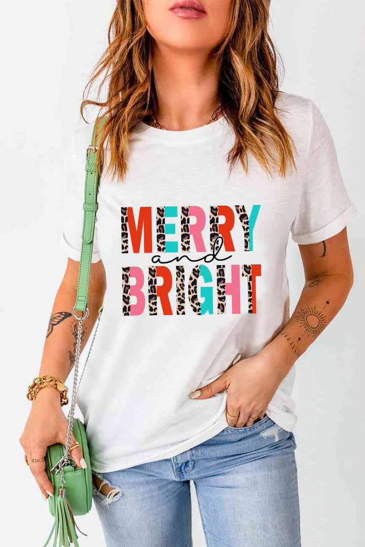 MERRY AND BRIGHT Graphic T-Shirt | 1mrk.com