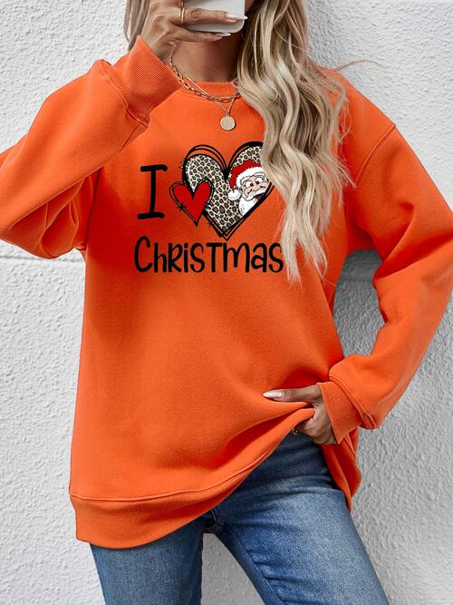 CHRISTMAS Graphic Round Neck Sweatshirt |1mrk.com