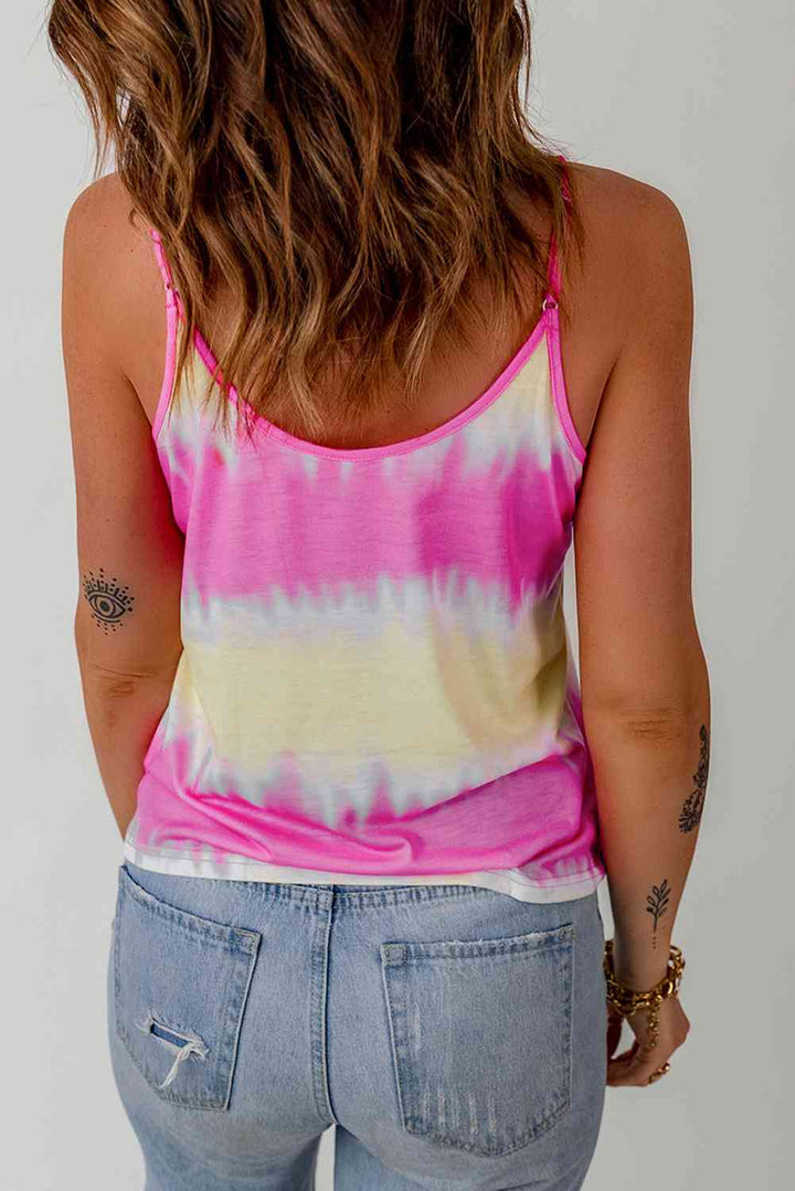 Tie-Dye Strappy Neck Tank | 1mrk.com