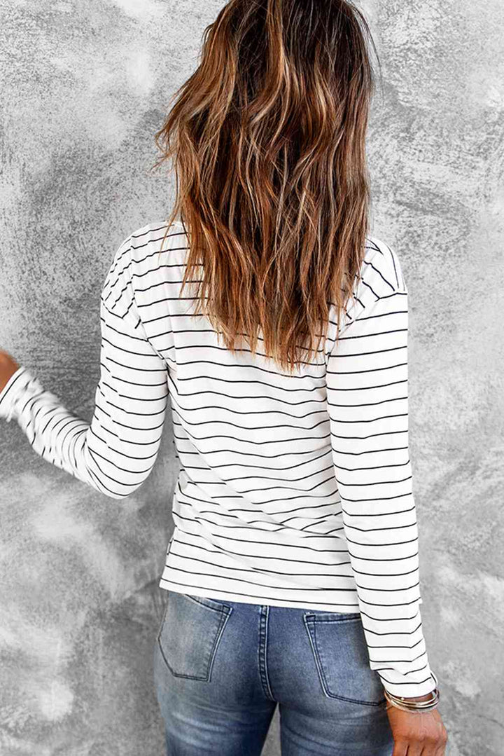 Striped Long Sleeve T-Shirt | 1mrk.com