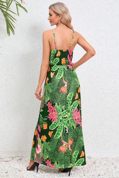 Printed Surplice Maxi Cami Dress | Trendsi