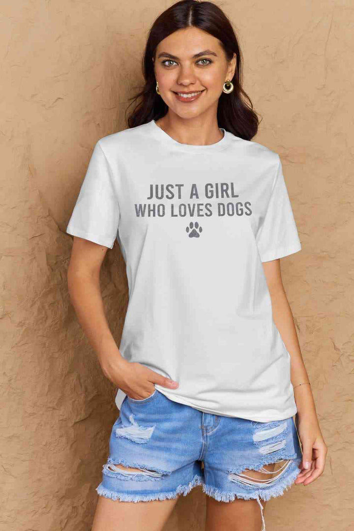 Simply Love Full Size Dog Paw Graphic Cotton T-Shirt | 1mrk.com