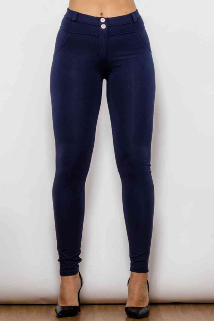 Baeful Buttoned Skinny Long Jeans | 1mrk.com