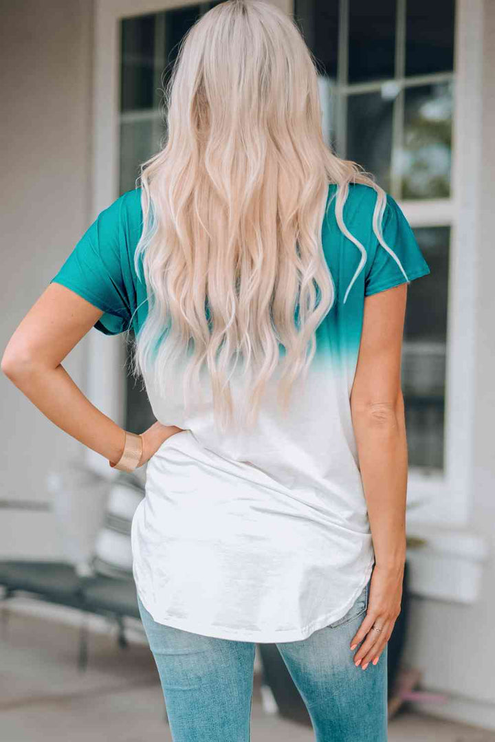 Ombre Color Block Shirt | 1mrk.com