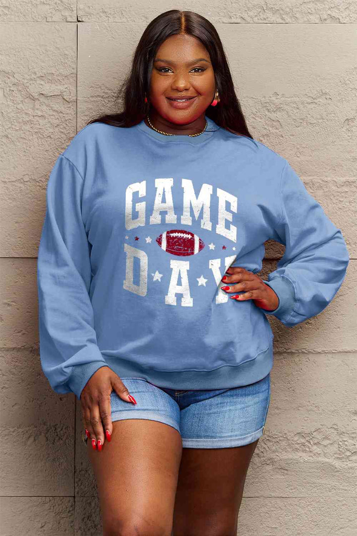 Simply Love Full Size GAME DAY Graphic Sweatshirt | 1mrk.com