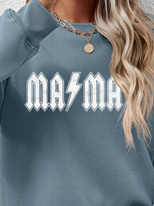 Letter Graphic Dropped Shoulder Sweatshirt |1mrk.com