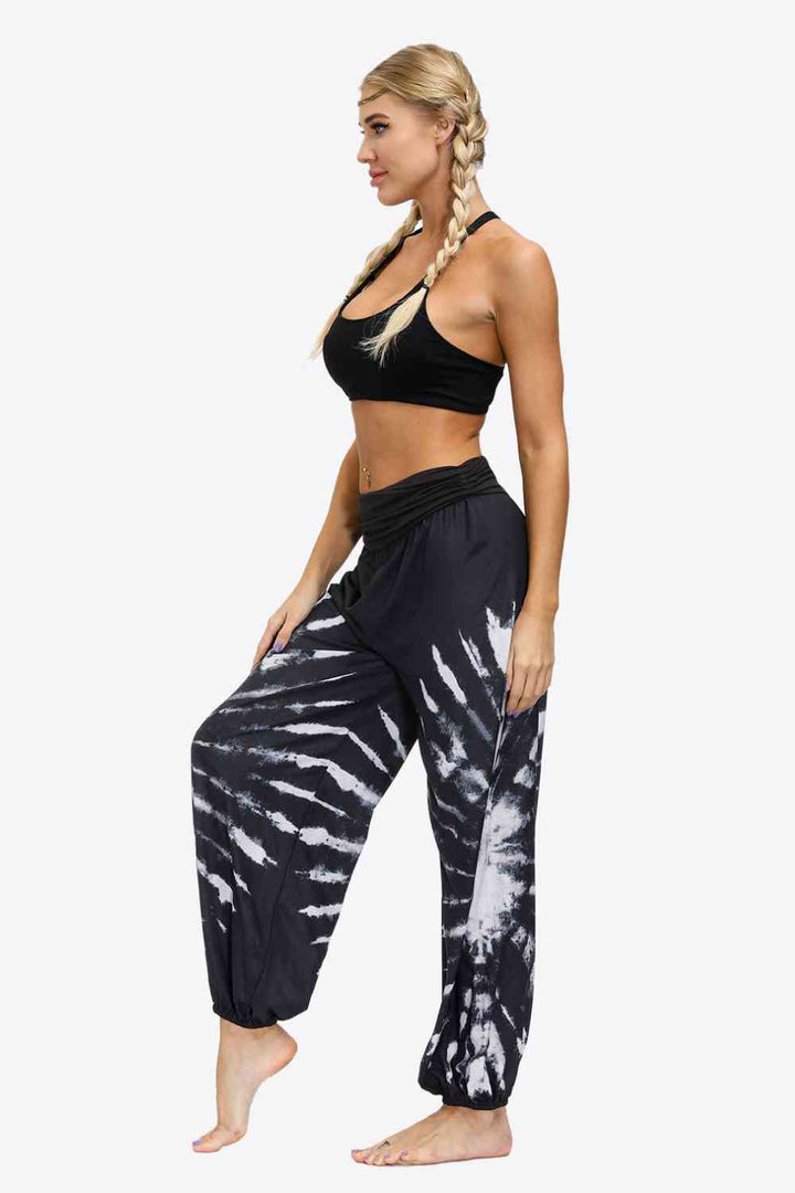 Exotic Style Printed Ruched Pants | 1mrk.com