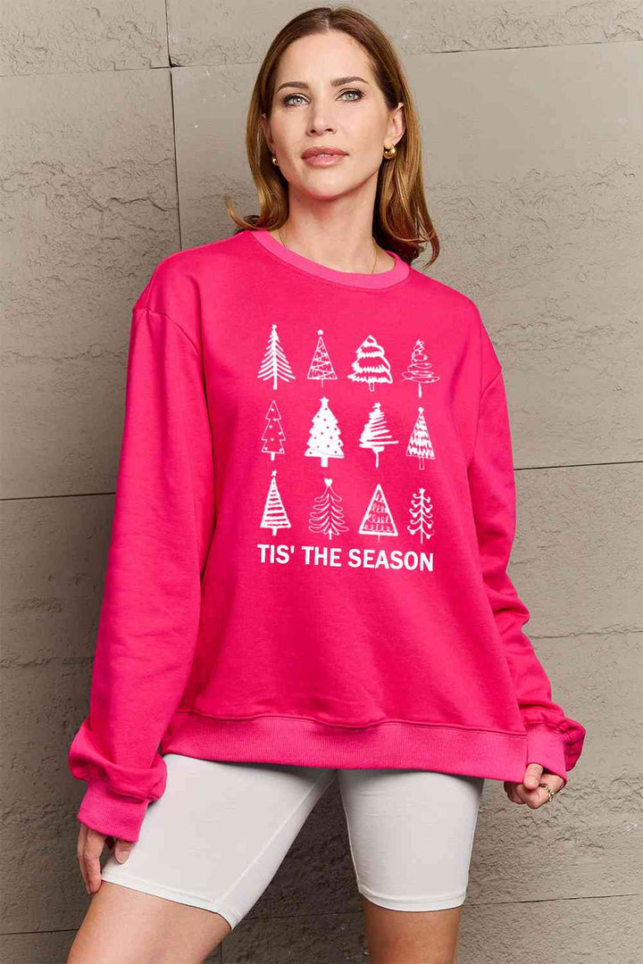 Simply Love Full Size Christmas Tree Graphic Sweatshirt |1mrk.com