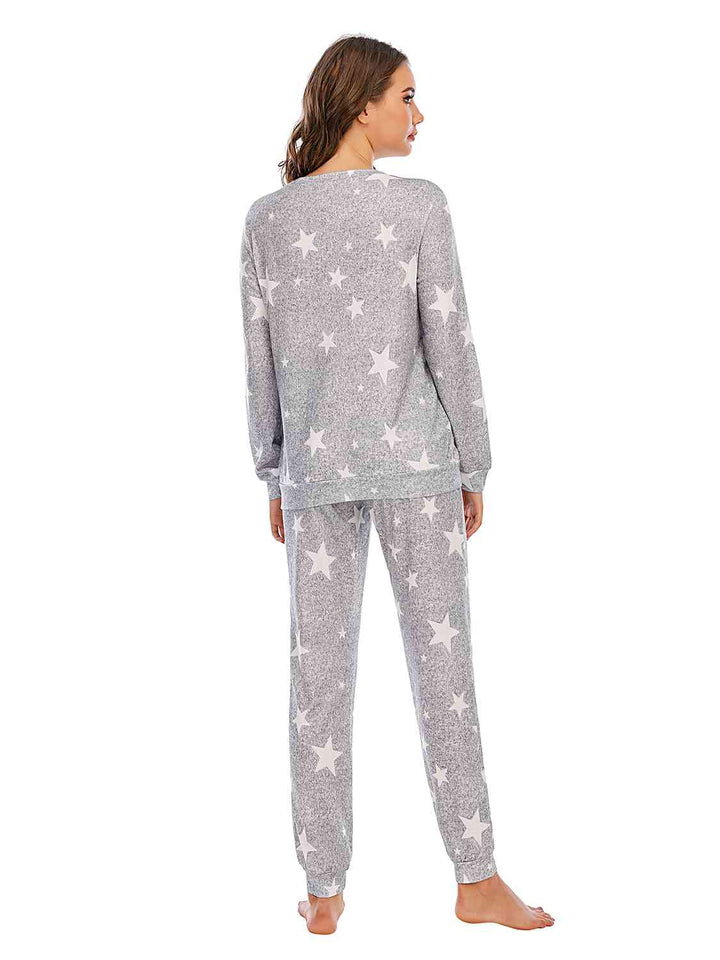 Star Top and Pants Lounge Set | 1mrk.com