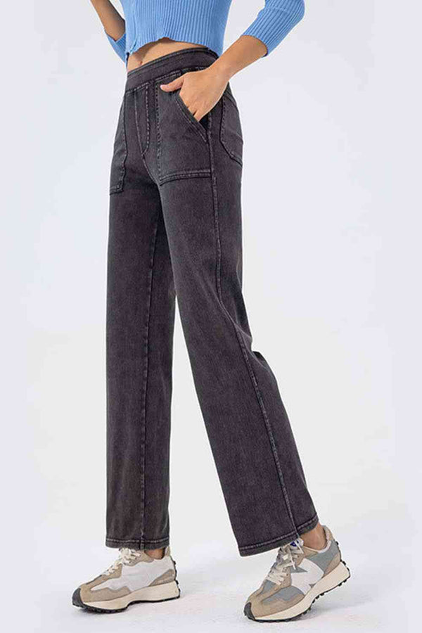 Pocketed Long Jeans | 1mrk.com