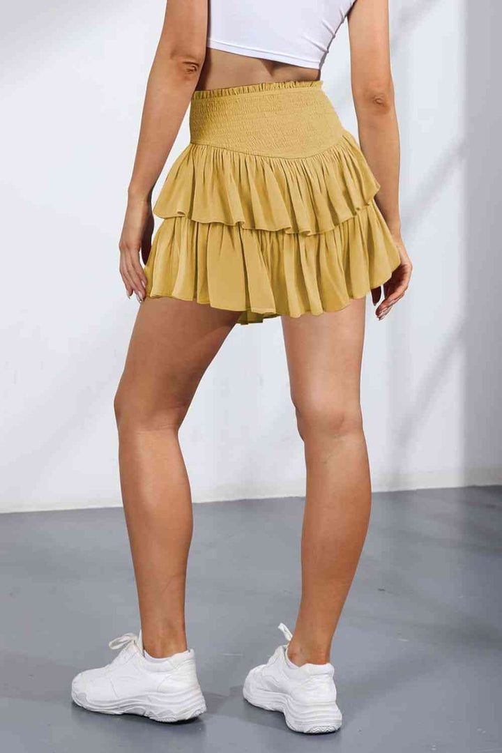 Smocked Layered Skort |1mrk.com