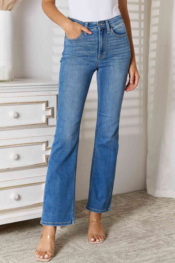 Judy Blue Full Size Bootcut Jeans with Pockets | 1mrk.com