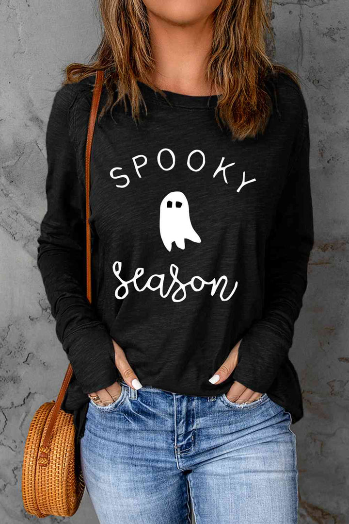 SPOOKY SEASON Graphic Long Sleeve T-Shirt | 1mrk.com