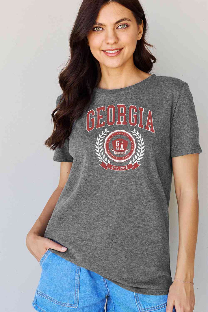 Simply Love Full Size GEORGIA Graphic T-Shirt | 1mrk.com