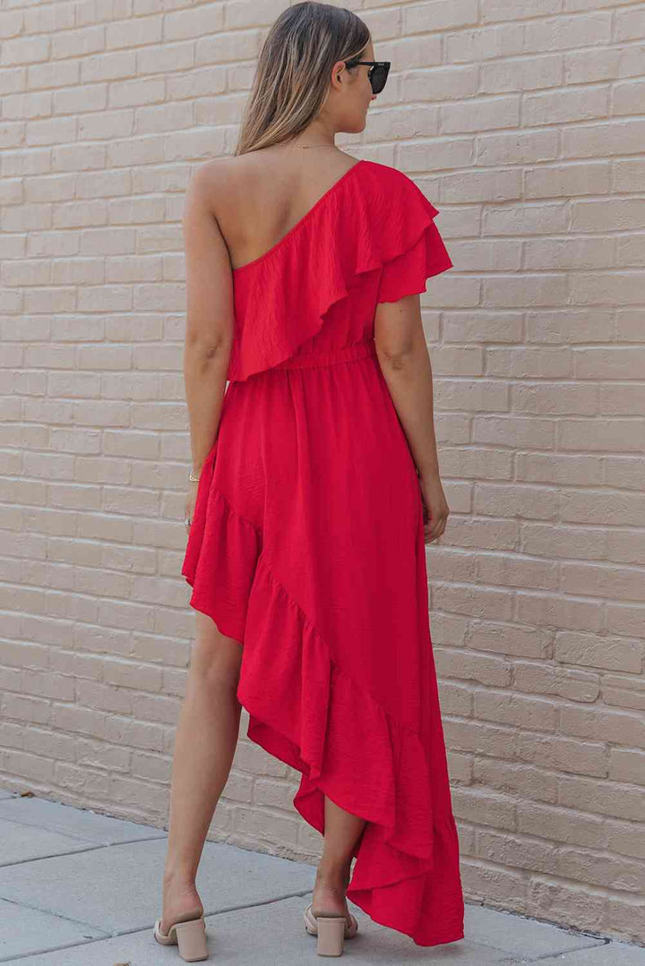 One-Shoulder Asymmetrical Dress | 1mrk.com