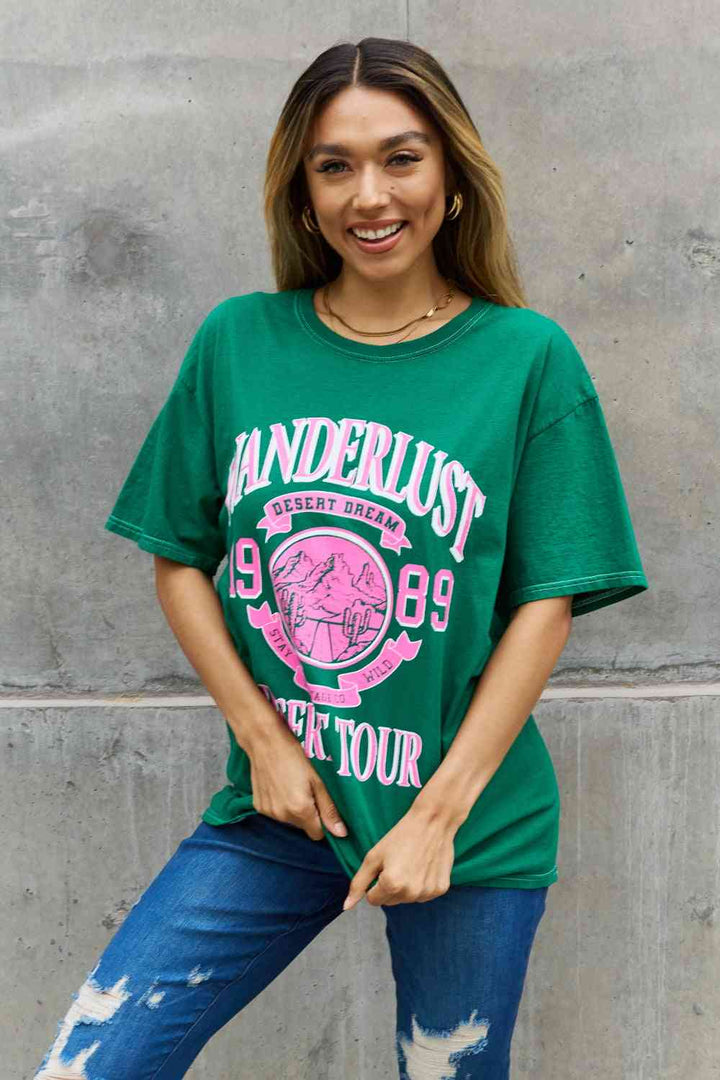 Sweet Claire "Wanderlust" Graphic T-Shirt | 1mrk.com