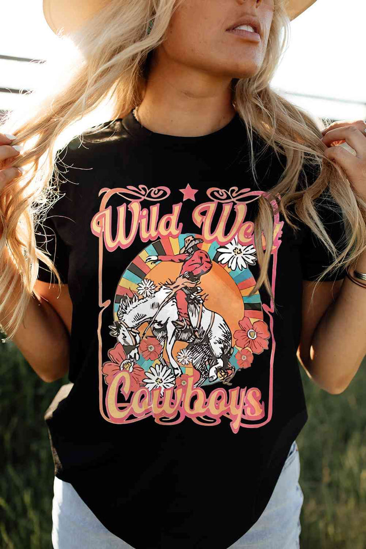 WILD WEST COWBOYS Graphic Tee Shirt | 1mrk.com