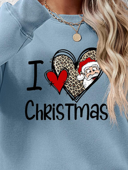 CHRISTMAS Graphic Round Neck Sweatshirt |1mrk.com