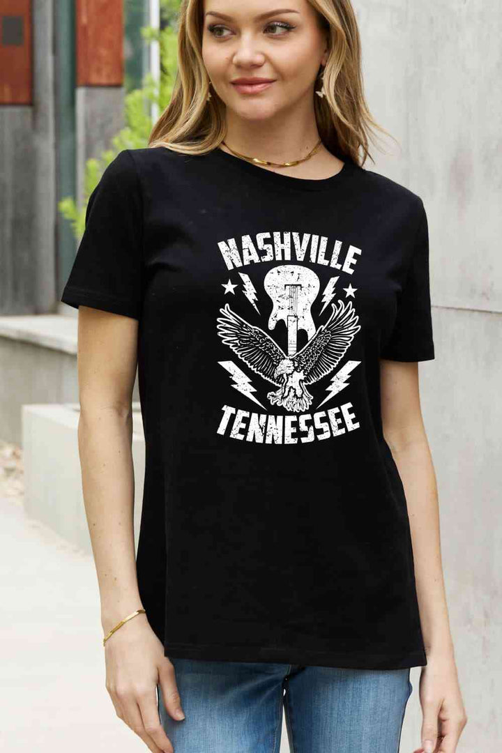 Simply Love Simply Love Full Size NASHVILLE TENNESSEE Graphic Cotton Tee | 1mrk.com