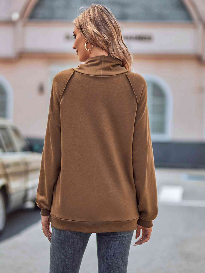 Drawstring Sweatshirt with Pockets |1mrk.com